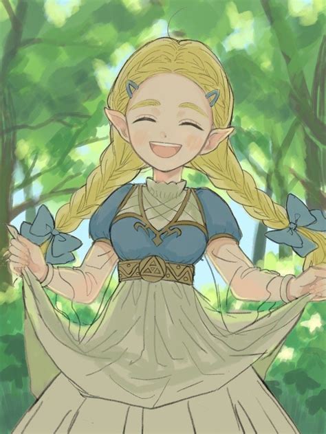 Legend Of Zelda Breath Of The Wild Inspired Concept Art Of Princess