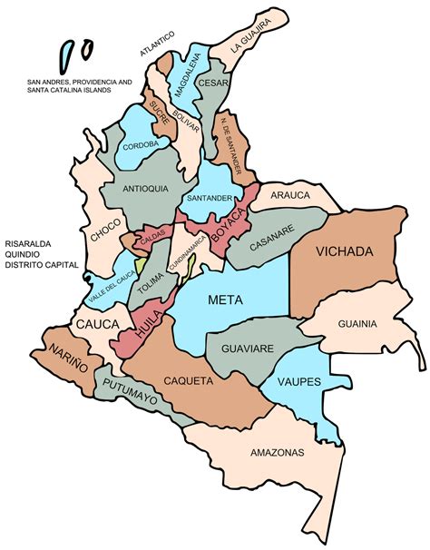 Colombia Mapas GeogrÁficos De Colombia