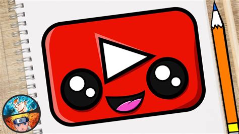 Como Dibujar El Logo De Youtube Kawaii FÁcil Paso A Paso Dibujos