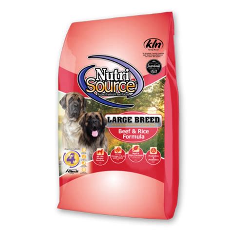 Nutrisource Dry Dog Food Beef And Rice Large Breed Adult 30lb
