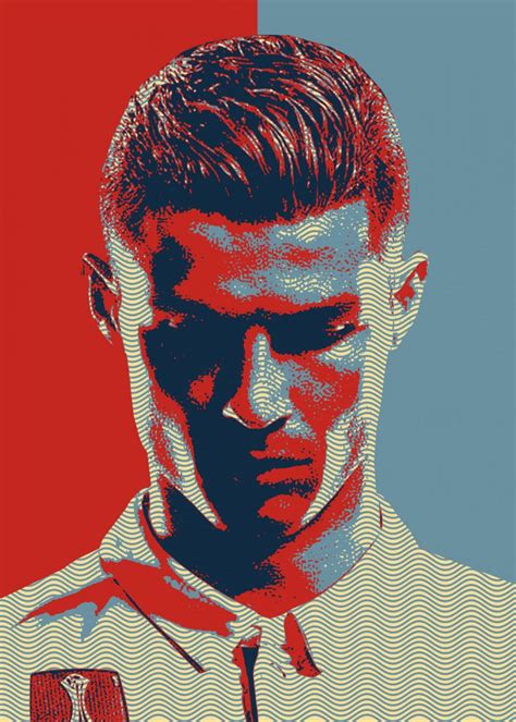 Cristiano Ronaldo Poster Picture Metal Print Paint By Izmo
