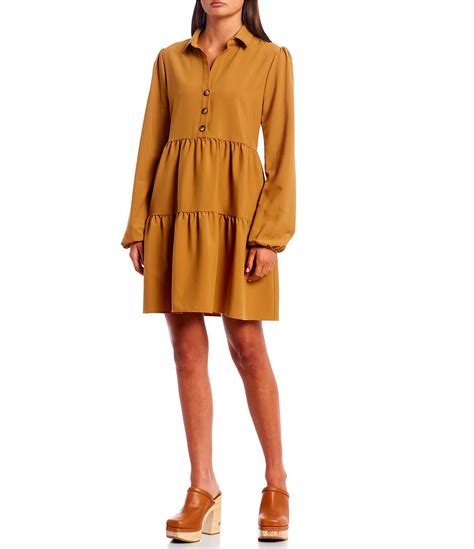 Gold Juniors Casual And Daytime Dresses Dillards