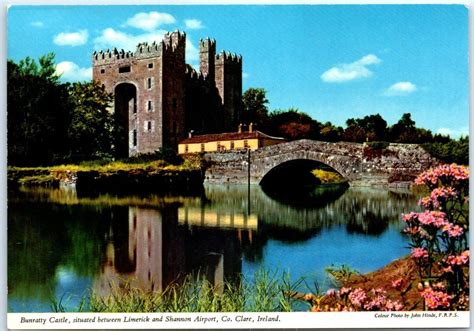 Postcard Bunratty Castle Situated Between Limerick And Shannon Airport