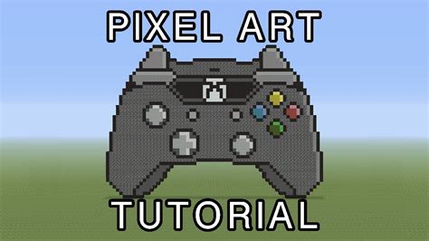 Minecraft Pixel Art Tutorial Xbox One Controller Youtube