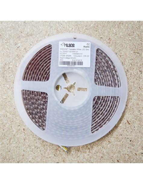 Tunable White Led Strip 5m Roll Ip5465 2in1 Leds X 120 Per Meter