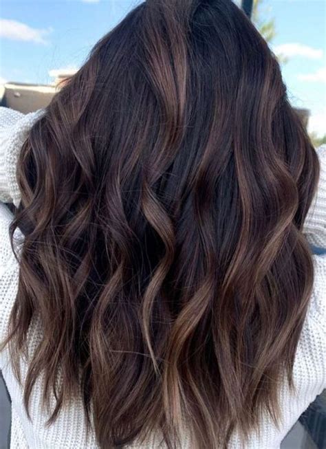 Dark Brown Ombre Dark Brown Hair Color Dark Balayage Hair Color