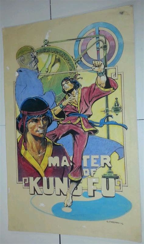 Rodrigo Baeza George Freeman Master Of Kung Fu Painting 1976