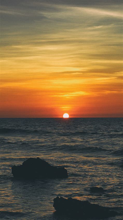 750x1334 Beach Sunset Sea Sunrise 5k Iphone 6 Iphone 6s Iphone 7 Hd