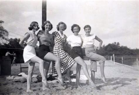 leggy ladies 41 found snapshots of attractive women from the 1930s and 1950s ~ vintage everyday