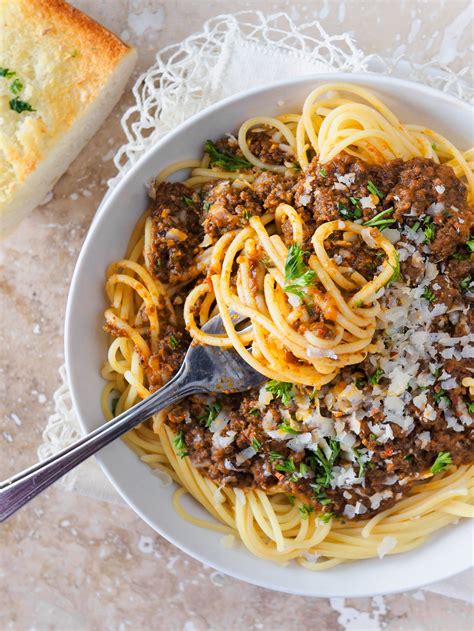 Advantage when preparing the rice in the microwave: Easy Spaghetti Meat Sauce - Sweet and Savoury Pursuits