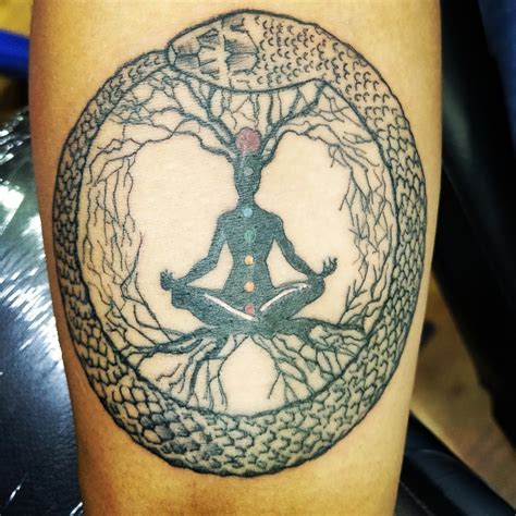 Tattoo Uploaded By Sk Ouroboros Tree Of Life Chakras Ouroboros