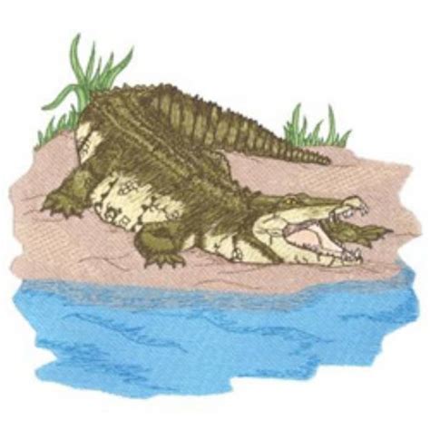 Nile Crocodile Machine Embroidery Design Embroidery Library At