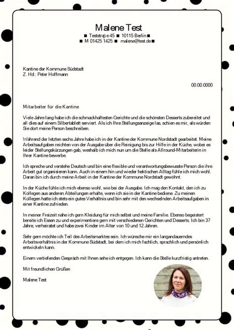Bewerbungsschreiben koch neu schulischer lebenslauf ktforsenate. Mitarbeiter m/w für die Kantine - CV & Bewerbung