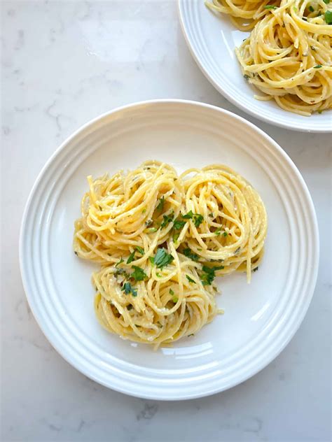 Creamy Lemon Garlic Pasta Ccs Table