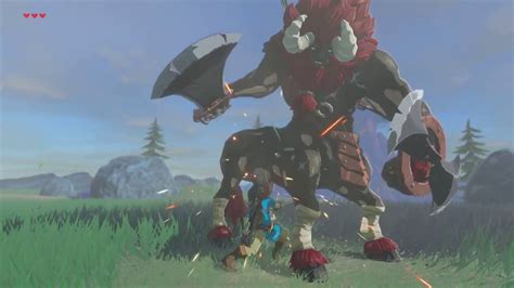 The Legend Of Zelda Breath Of The Wild Red Lynel Zoras Domain