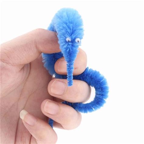 Buy Cute Magic Toy Fuzzy Worm Trick Twisty Plush Wiggle Stuffed Animals