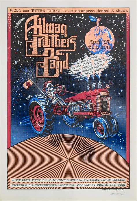 Allman Brothers Concert Poster Limited Runs