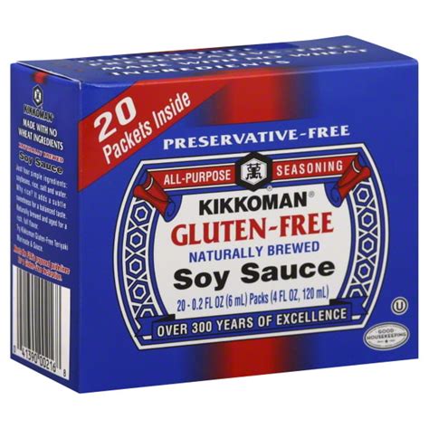 Kikkoman 20 6 Ml Gluten Free Soy Sauce Packets