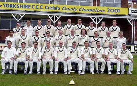 The Yorkshire Squad Celebrating The Cricinfo Championship Success