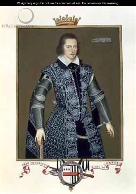 Portrait Of Robert Devereux 2nd Earl Of Essex From Memoirs Of The Court