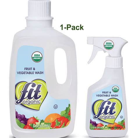 Fit Organic Produce Wash Fruit And Vegetable Wash All Natural