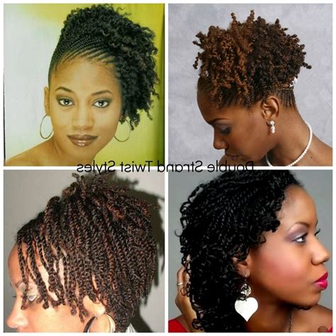 2023 Latest Two Strand Twist Updo Hairstyles For Natural Hair