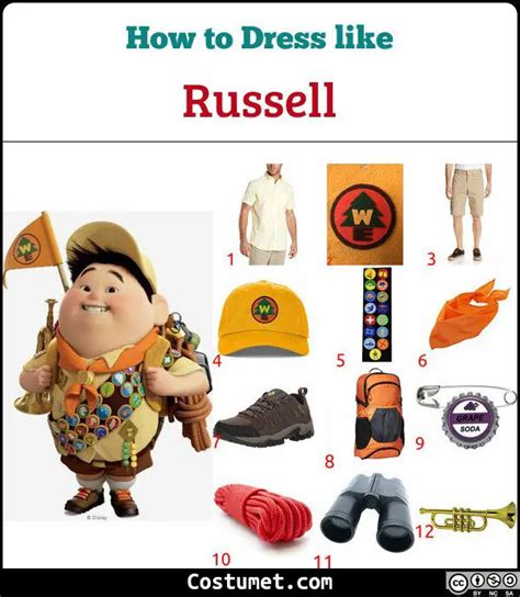Russell Up Costume For Cosplay And Halloween