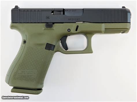 Glock G19 Gen 5 Mos 9mm 402 Battlefield Green 15 Rds Pa195s203mosbfg