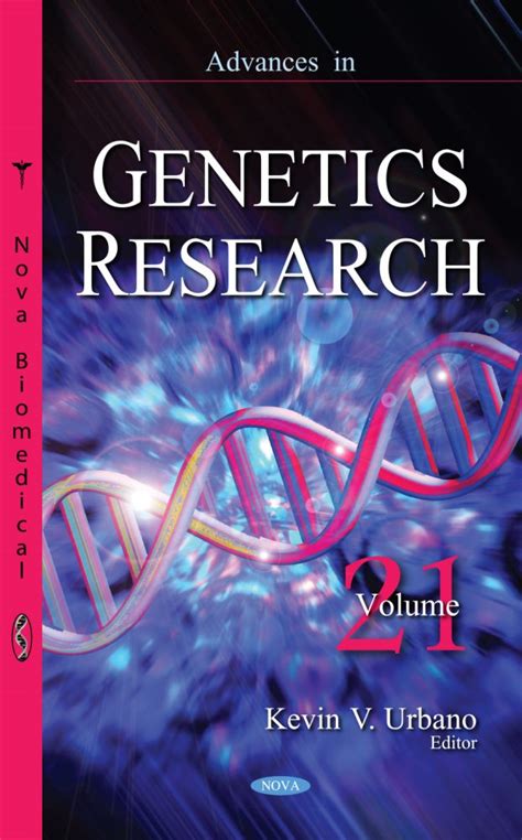 advances in genetics research volume 21 nova science publishers