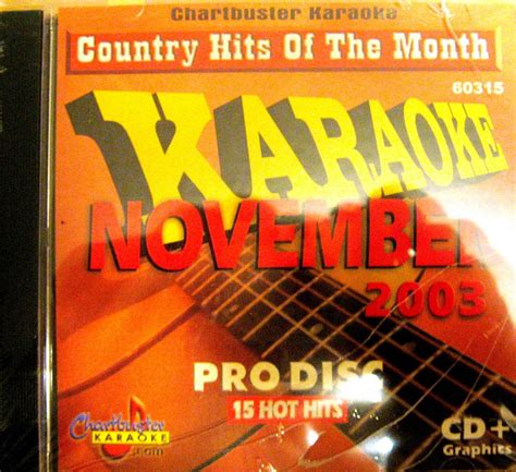 chartbuster karaoke cd g cb60315 november 2003 ebay