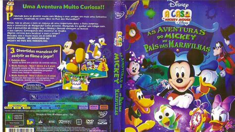 Menu Dvd A Casa Do Mickey Mouse As Aventuras Do Mickey No Pais Das