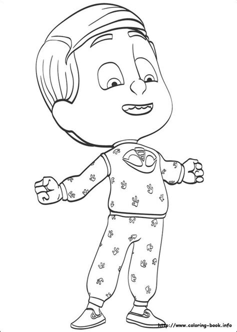 Get This Pj Masks Coloring Pages Free Printable Gecko Is A Strong Boy
