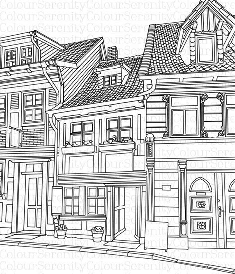 Free Printable Buildings Coloring Pages