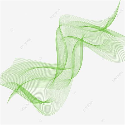 Aesthetic Elements Png Transparent Aesthetic Green Curve Pattern