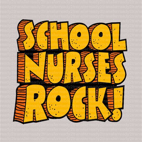 School Nurses Rock Dtf Transfer Ready2transfer