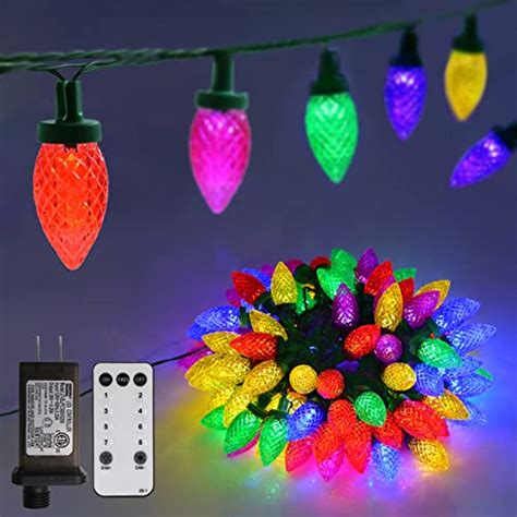 100 Led C9 Christmas Lights 66ft Green Wire Commercial Led Strawberry