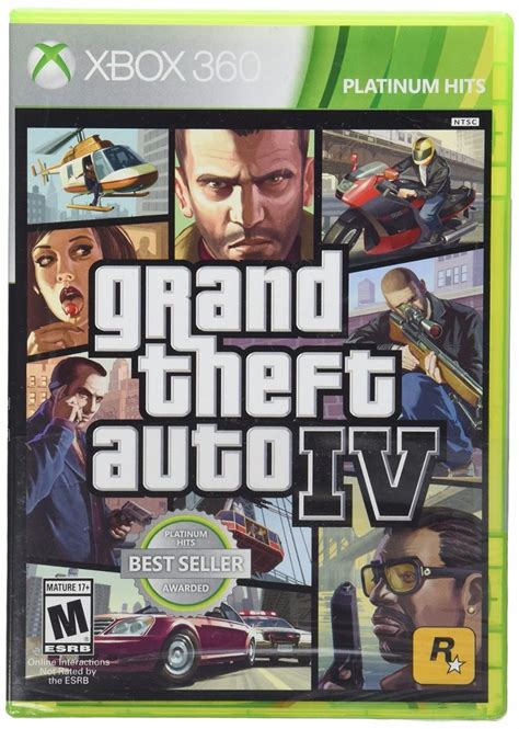 Grand Theft Auto 4 Cuatro Xbox 360 Platinum Hits Standard 54900 En