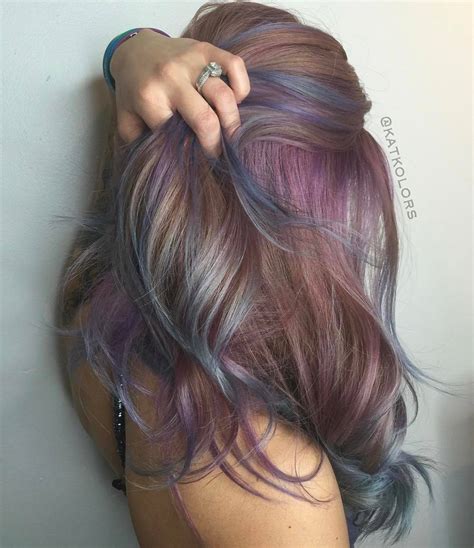 50 Great Ideas Of Purple Highlights In Brown Hair May 2020