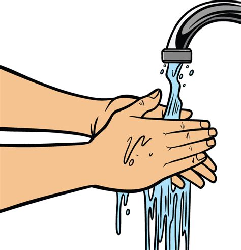  Royalty Free Stock Clipart Washing Hands Hand Wash Black And White Png Download Full