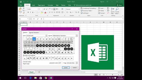 Symbols are essentially tiny graphics, not unlike those you see when you use the wingdings in terms of excel presentations, unicode characters (or symbols) can be used in places where conditional formatting cannot. Ms excel shortcut key to insert symbol - YouTube