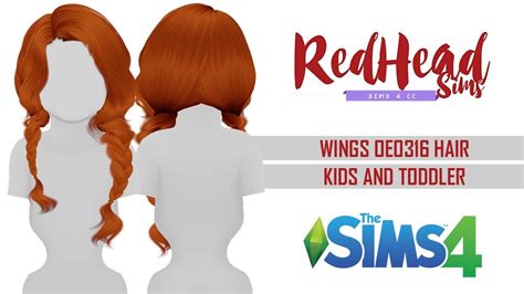 The Sims Resource Wings Oe0316 Hair Sims 4 Hairs Sims 4 Sims 4 Images