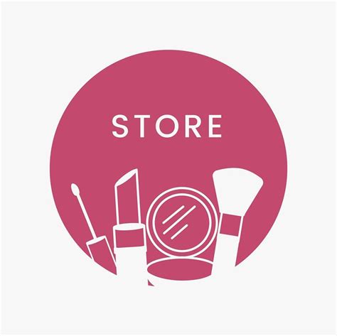 Pink Beauty Store Logo Cosmetics Premium Vector Rawpixel