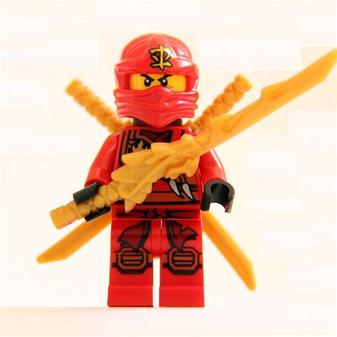 Legoninjago Minifigura Kai Ninja Rojo Con Armadura Espada Drag N