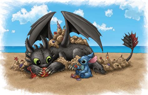 Paling Populer 20 Wallpaper Stitch And Toothless