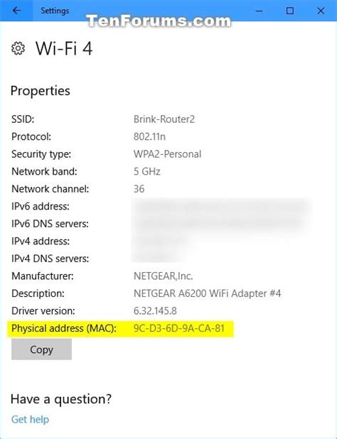 Find Mac Address Of Windows 10 Pc Tutorials