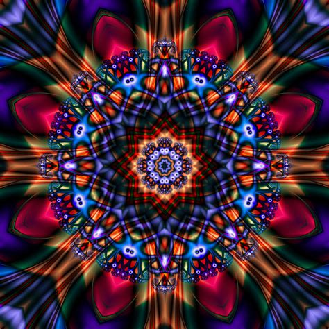 Kaleidoscope Images Fractal Art Color Wheel Art