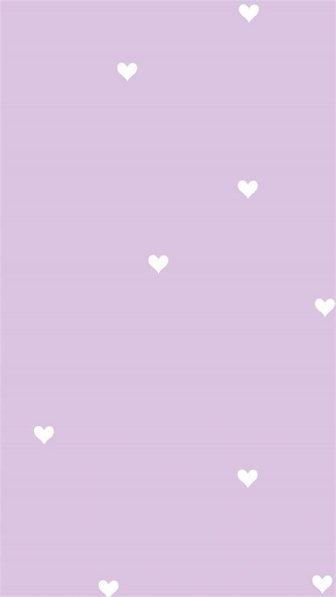 Download Purple Hearts Pastel Aesthetic Wallpaper