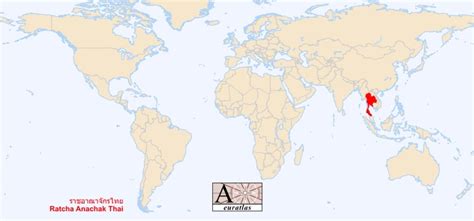 World Atlas The Sovereign States Of The World Thailand Prathèt Thai