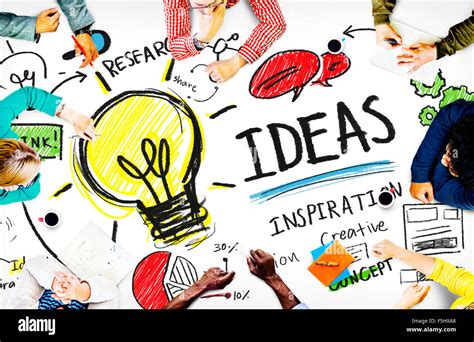 Ideas Innovation Creativity Knowledge Inspiration Vision Concept Stock