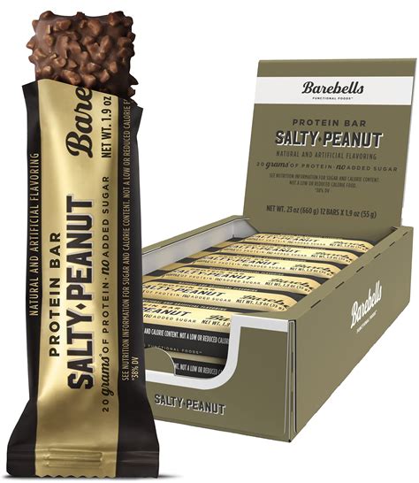 Barebells Protein Bars Salty Peanut 12 Count 19oz Bars Protein